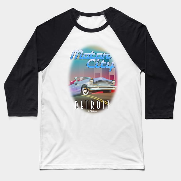 Morot City Detroit Michigan Baseball T-Shirt by nickemporium1